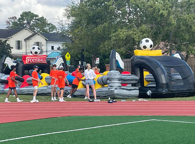 Human Size Foosball Game