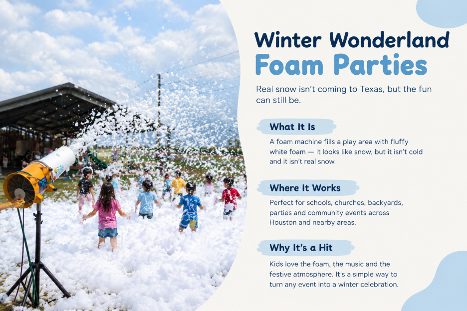 Winter Wonderland Foam Parties: Yes, You Can Get "Snow" in Texas